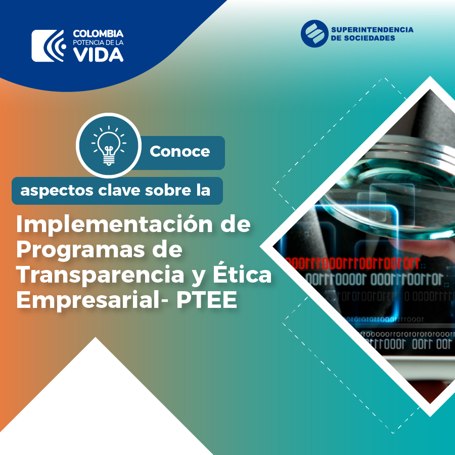 SSociedades's tweet photo. 🔘Si debes implementar un Programa de Transparencia y Ética Empresarial #PTEE, revisa los lineamientos establecidos en el Capítulo XIII de la Circular Básica Jurídica de la @SSociedades.

Consulta esta infografía para conocer aspectos clave➡️ https://t.co/IpSbVMZ3ip https://t.co/zN8Abfyz50