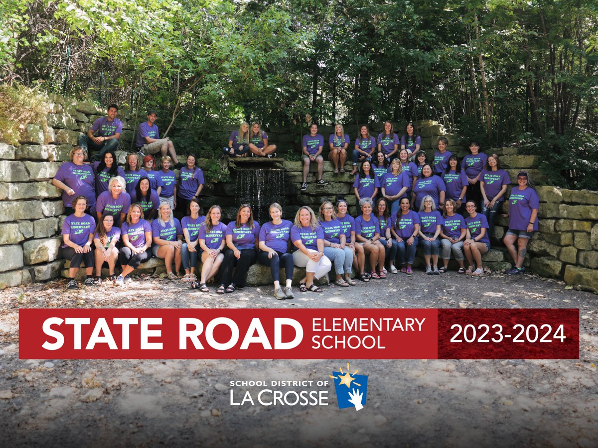 Ready to conquer another school week? Our incredible team of teachers and staff at State Road Elementary is geared up and energized to make this week another fantastic learning experience for our students. Let's make it a week full of knowledge, growth, and smiles!
#WeAreLaCrosse