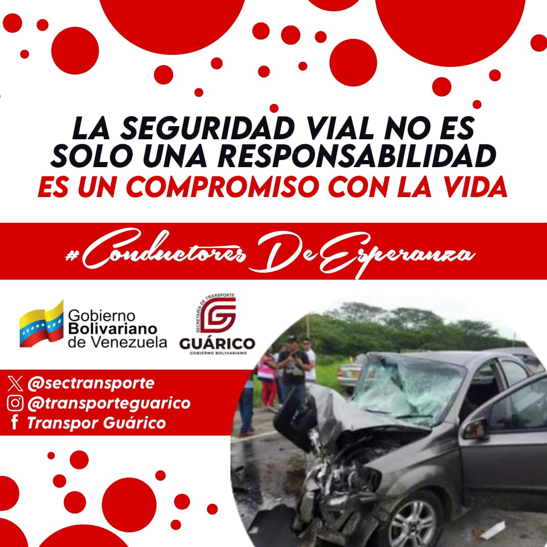 ¡No te distraigas al volante! 

Mantén tus ojos en la carretera y llega seguro a tu destino priorizando la seguridad vial 

Seamos #ConductoresDeEsperanza

#TransporteGuárico
#ElBetaEsLaPazConMaduro