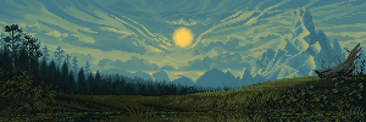 AlternateCrypto's tweet photo. If you love #pixelart you can now get spot for Suns Saga - the most beautiful generative landscapes collection in #NFT space, created by @rgb0x00. They are set in @CrittersCult world and come in both, banner and 1:1 versions.

Mint coming soon on @solana.

https://t.co/i7YPcoeBwH https://t.co/hTbp6o66kW