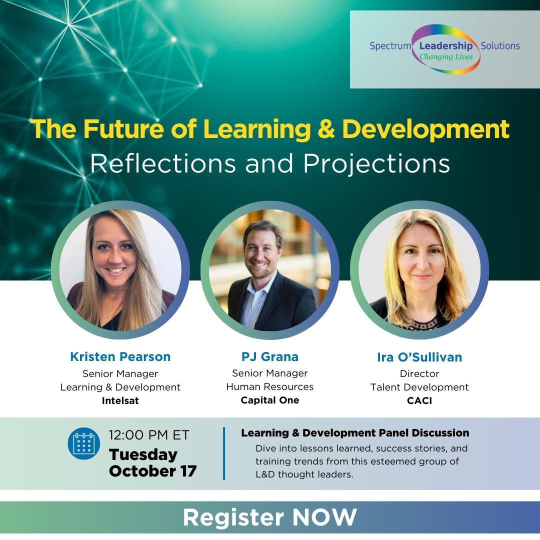 skhappel's tweet photo. We are thrilled to host our next webinar on October 17th at noon ET on "The Future of Learning &amp; Development: Reflections and Projections."

Please register for this discussion using the link below:

https://t.co/PMH5wLOqWs https://t.co/U0ZlVnkofR