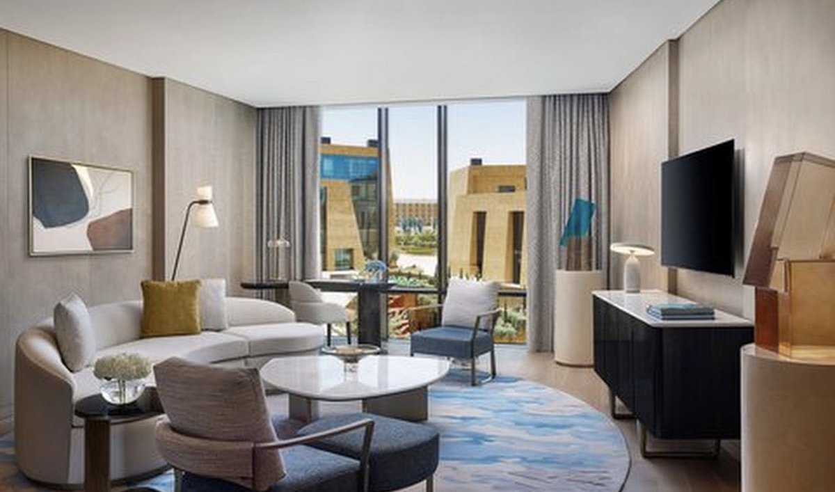 HotelsSaudi's tweet photo. فتح باب الحجوزات في فندق #سانت_ريجس الرياض استعدادًا لاستقبال الضيوف رسميًا من 1 أكتوبر القادم، والذي يقع ضمن وجهة #فيا_رياض بالقرب من فندق ريتز كارلتون ويضم 83 وحدة فندقية منها 23 جناح بالإضافة للمطاعم الفاخرة والمنتجع الصحي
@Turki_alalshikh 
#فنادق_الرياض https://t.co/QRKtK09hXQ