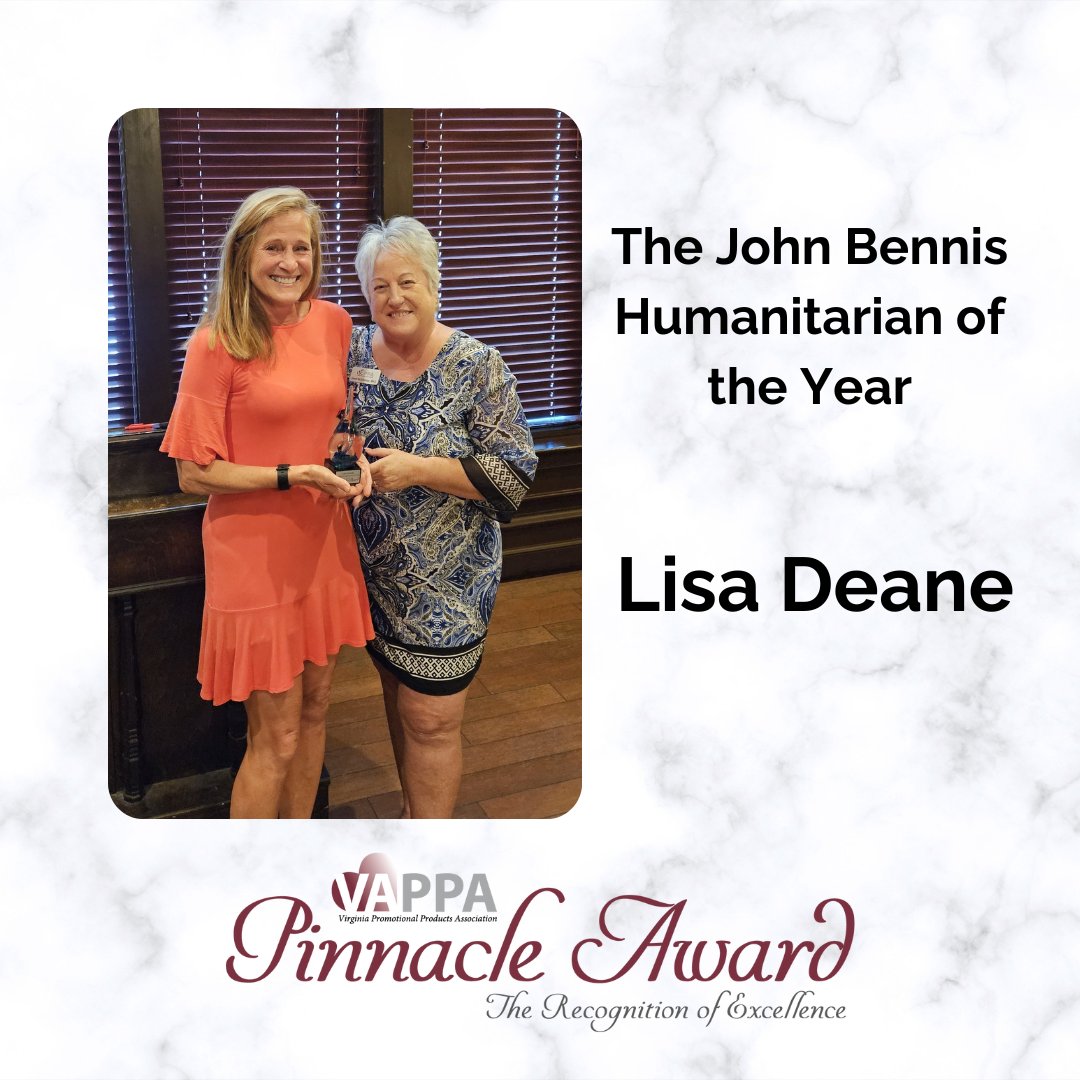 Congrats to a very deserving Lisa Deane on being awarded the John Bennis Humanitarian of the Year.