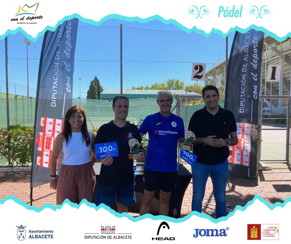 DipualbaDeporte's tweet image. 🚩 #Pádel | José Luis Rodríguez y Manuel Ángel Del Hoyo, campeones del Máster Final en #Albacete

Verónica González y Maitane Pernaut vencieron en féminas, en la última cita de los Torneos de Verano ‘Pádel Albacete 2023’

👉 La crónica, aquí: deportes.dipualba.es/Noticias/Ver/3…

@fpclm