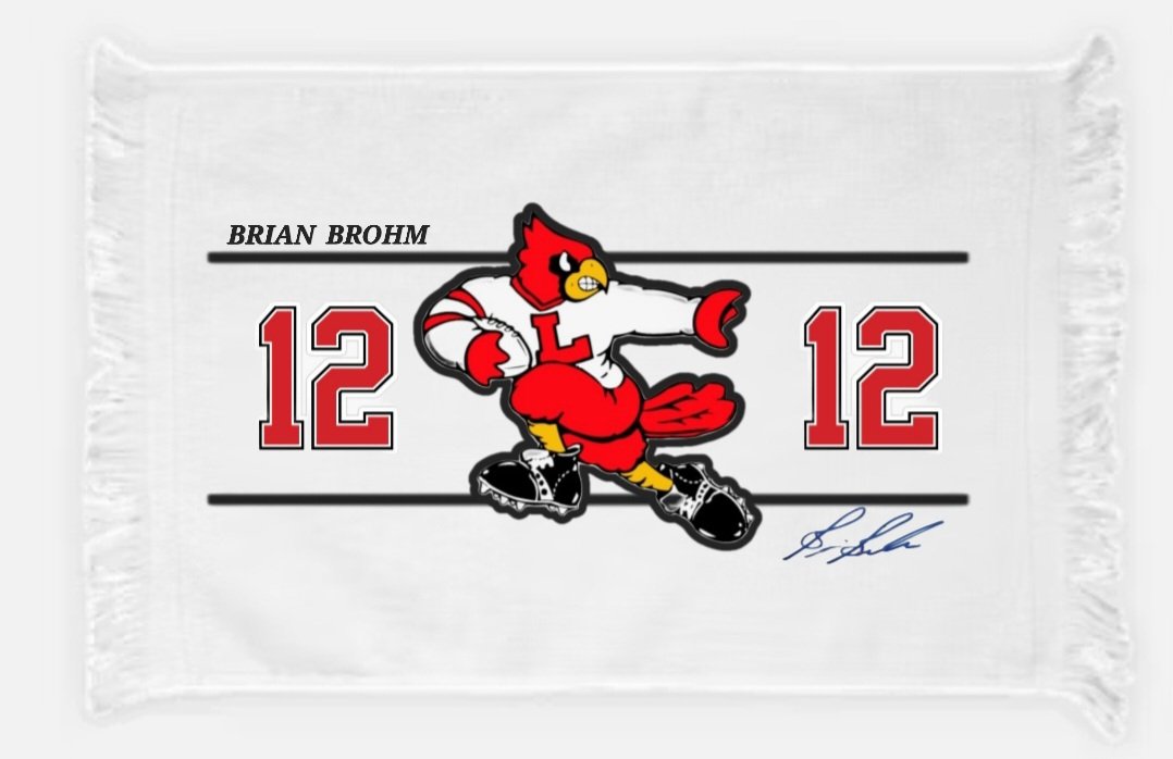 BROUGHT BROHM HOME on X: Print these rally towels for the Notre Dame game  like yesterday, @LouisvilleFB! Plus, it will be a nice tribute to Louisville  legend, @BrianBrohm, who is getting his