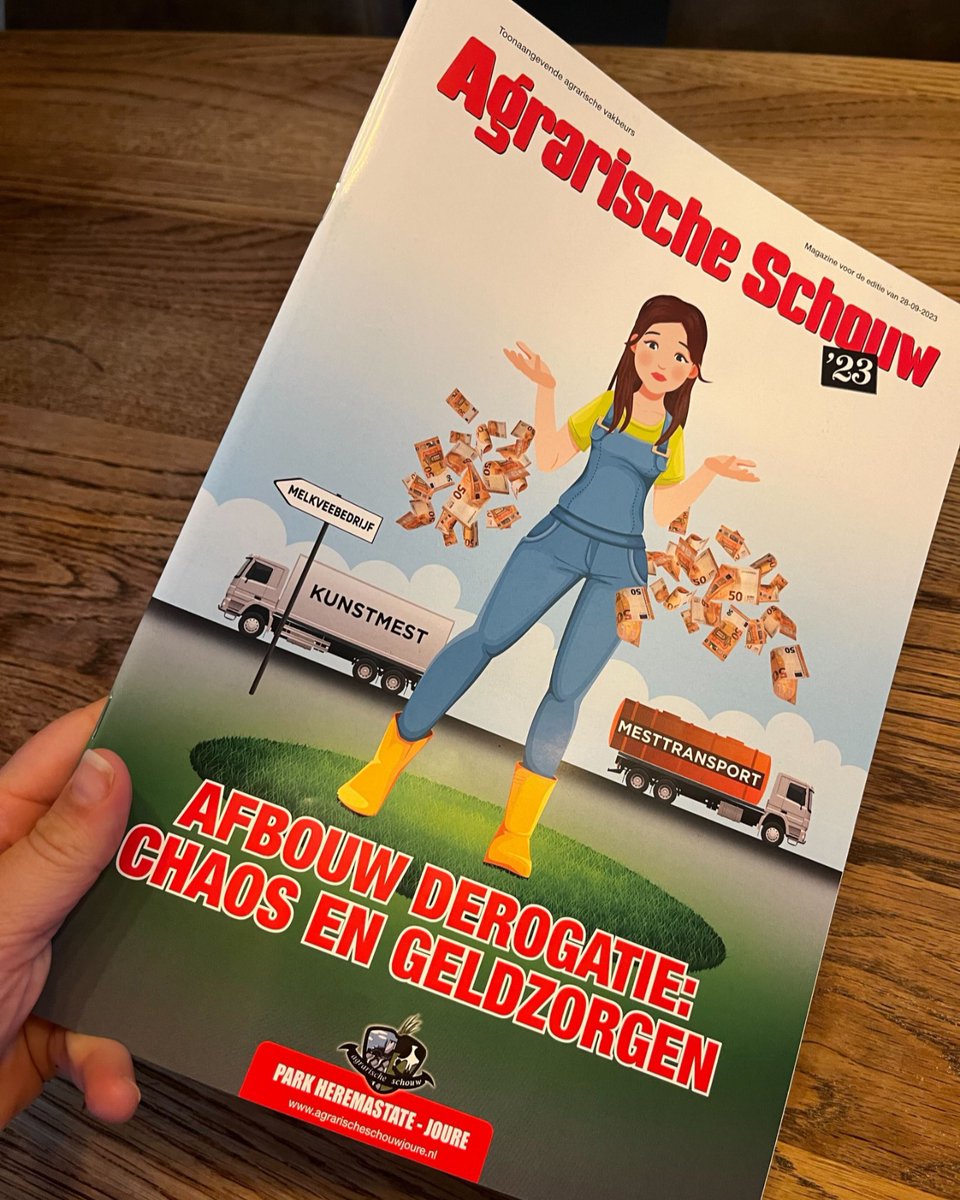 AgrarischeS's tweet photo. Heb jij het 𝗔𝗴𝗿𝗮𝗿𝗶𝘀𝗰𝗵𝗲 𝗦𝗰𝗵𝗼𝘂𝘄 𝗺𝗮𝗴𝗮𝘇𝗶𝗻𝗲 al gespot? Het zit tjokvol boeiende artikelen, rapportages, diepgaande interviews en prachtige foto's! 🌾📖 #joure #vakbeurs #agrarischevakbeurs #landbouw #trotsopdeboer #agrarisch #agrarischeschouw https://t.co/U6AXsQrHkt