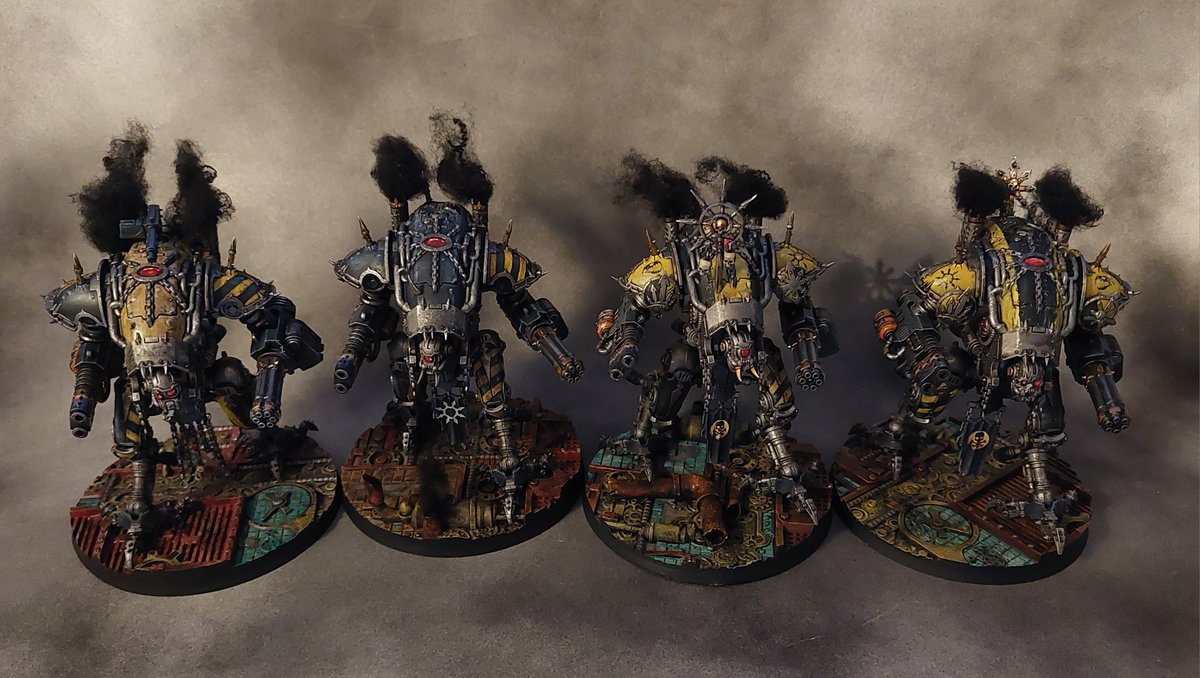 Kdownunder1's tweet photo. Finished up 2 more doggies for my Infernal kennel. #Warmongers #WarComTeam #WarhammerCommunity #PaintingWarhammer #warhammer #wh40k #wh40000 #Warhammer40000 #WarGames #miniatures #miniaturepainting #minipainting #miniature https://t.co/z28FkzMvl7