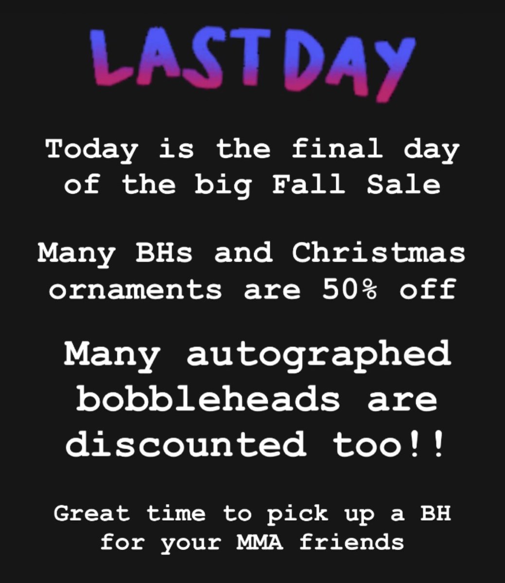 No discount codes needed! Mmabobblehead.com