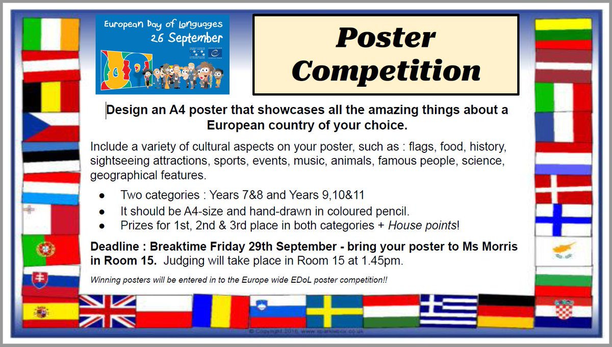 Celebrating the European Day of Languages - Tuesday 26th September 2023