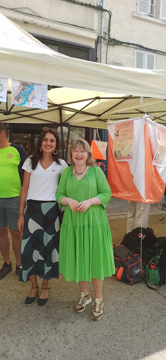 La ville de Niort soutient ses associations et parmi elles NACO79. Mme Boudhamani et Mme Villes, aux premières loges lors de Pic'assos.