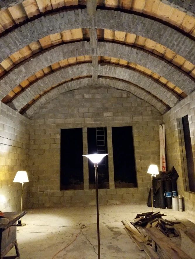 NSF's tweet image. September is peak hurricane season and climate change is fueling ever more powerful storms.

#NSFSBIR startup Spherical Block innovates with advanced masonry arch and dome roofs for hurricane-safe structures. bit.ly/48qP2ep

#DisasterPrep

📷: P. Roberts, Spherical Block