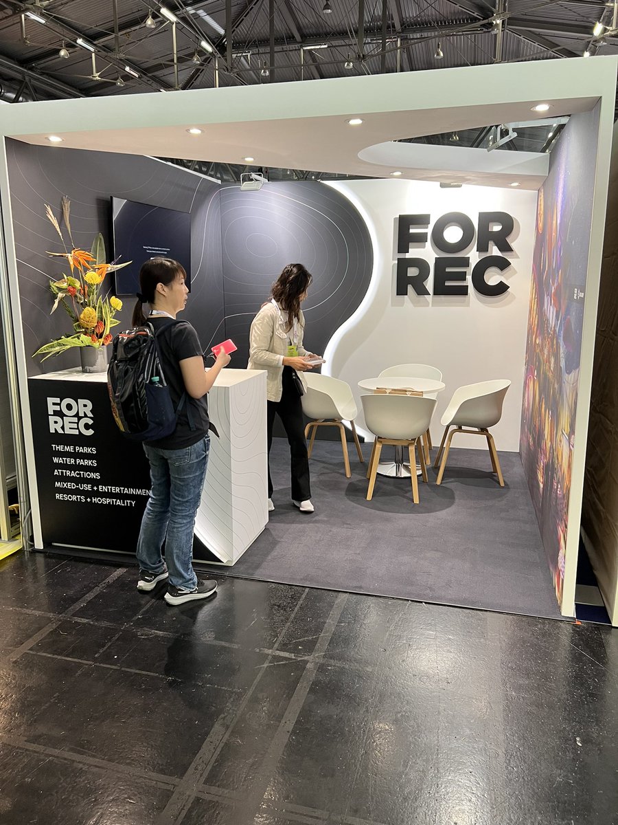 CaleHeit's tweet image. Badges in hand. We are ready! Please join us at @IAAPAEMEA Expo Europe in Vienna. All the preparations are complete &amp;amp; we look forward to welcoming you at @FORRECdesigns booth A-933. Proud to have had James T. Anderson represent our team at the Water Park panel today.