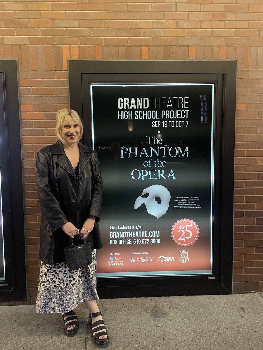 What an amazing production of Phantom at <a href="/thegrandlondon/">Grand Theatre</a> by the High School Project!!! 

Seriously, I’ll go see it again if anyone wants to be my date.