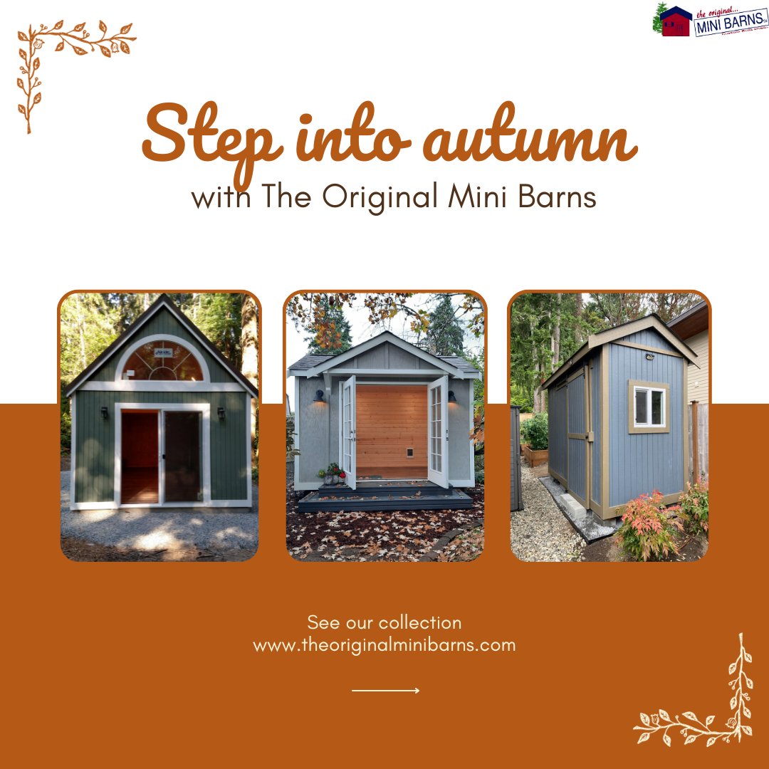OGminibarns's tweet photo. Step into Autumn with The Original Mini Barns! Explore the cozy charm of our collection and embrace the season. Visit our website at https://t.co/YaJFwJJ6fw for more inspiration. 🍁
#AutumnVibes #MiniBarns #HomeSweetHome #shed #sheds #minibarns #shedoftheyear #storage https://t.co/p8YxY7rzNb