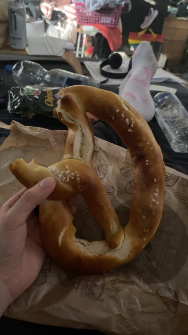 giant pretzel :3 https://t.co/ZN4fFytHC9