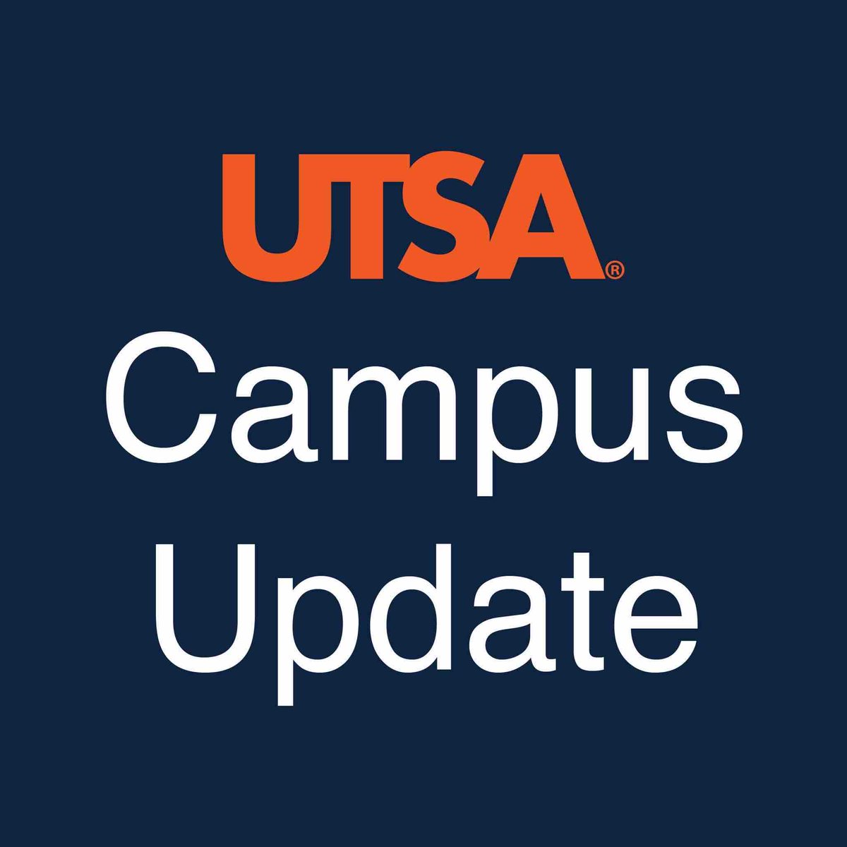 UTSA_Police's tweet photo. ‘Runners, there’s currently law enforcement activity at the Main Campus bus oval. Please avoid the area. Keep an eye out here for more info.

#UTSA #UTSAUpdate https://t.co/p7pafXIklQ
