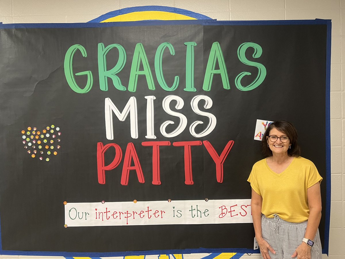We love Miss Patty and are so grateful for all she does for our community! Happy <a href="/olatheschools/">Olathe Public Schools</a> Interpreter Appreciation Week!