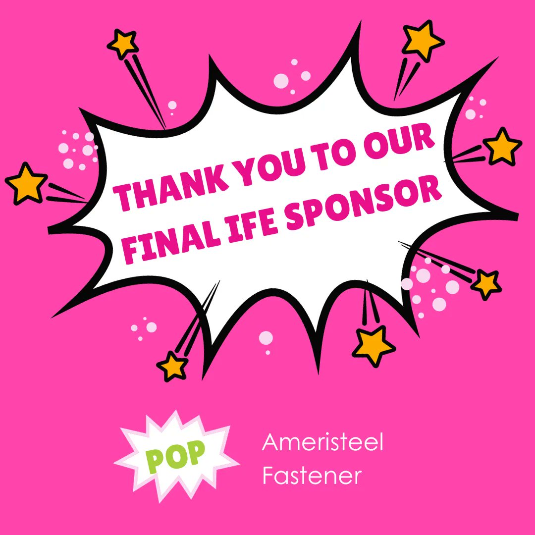 A thank you to our final sponsor for International Fastener Expo! Ameristeel Fastener

We are overwhelmed with gratitude for the support received from all of our sponsors! Stay tuned over the next couples weeks for announcements regarding the exciting events we have planned!