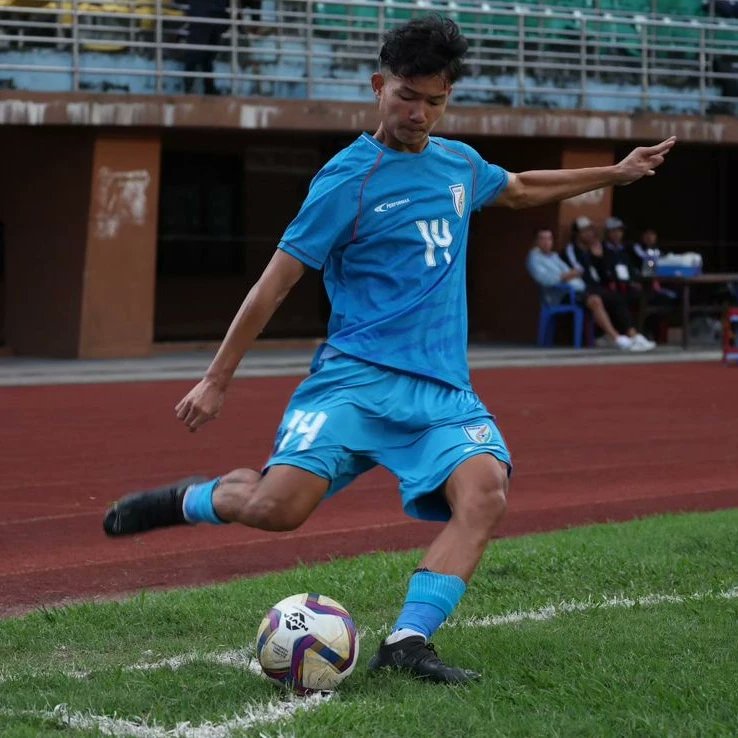 RajasthanUnited's tweet photo. Congratulations to India for making into the semi final. Yash Chikroo assists the match winning goal. 🪄❤️
#RajasthanUnitedFC #Rufc #AbKhelegaRajasthan #SaffCup https://t.co/WMzqoyrWBZ