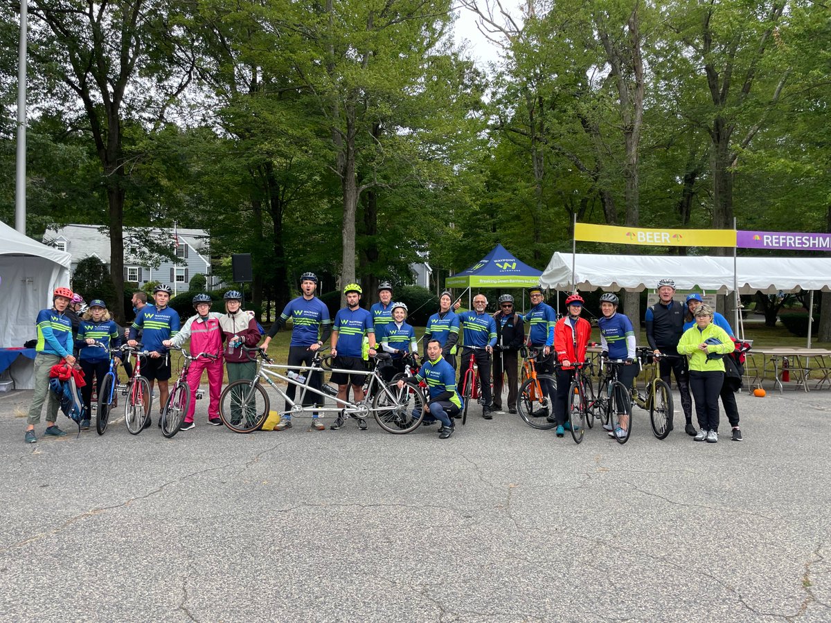 It was a wet one, but the rain didn’t stop us from crushing it in The Rodman Ride this weekend! 17 riders (5 pairs on tandem bikes!) did the 25-mile race in Foxboro to raise funds and support for Waypoint Adventure programming. Thank you to all who supported us! #RodmanRide2023