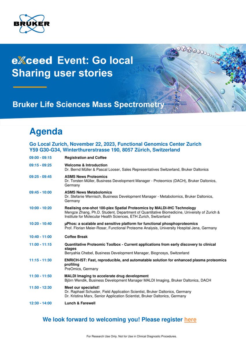 Paolo Nanni (@pnanni_) on Twitter photo We have a packed program this fall!
The registration for most events is open, while others will open only in a few weeks. Reserve your space!
These are just the upcoming #MassSpectrometry and #proteomics ones, with Prof. Carsten Hopf, <a href="/RamonPfaendler/">Ramon Pfändler</a>, and <a href="/BrukerMassSpec/">BrukerMassSpec</a> We have a packed program this fall!
The registration for most events is open, while others will open only in a few weeks. Reserve your space!
These are just the upcoming #MassSpectrometry and #proteomics ones, with Prof. Carsten Hopf, <a href="/RamonPfaendler/">Ramon Pfändler</a>, and <a href="/BrukerMassSpec/">BrukerMassSpec</a>