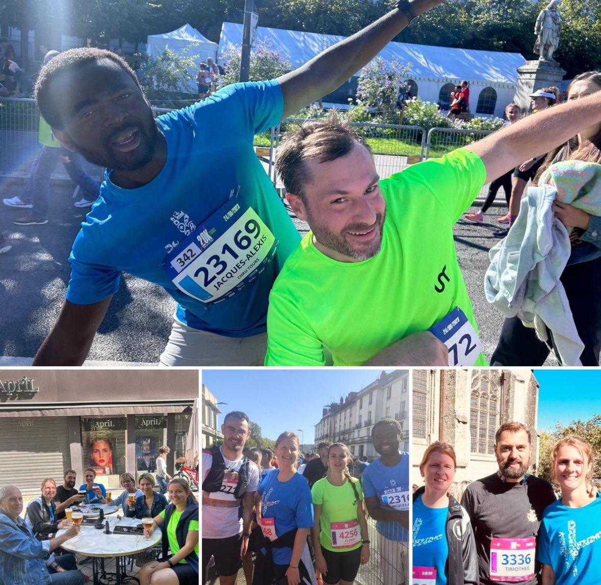 Un esprit sain dans un corps sain 😉

<a href="/GeriatrieTours/">GériatrieTours</a> était présent hier pour courir <a href="/Marathon_Tours/">Marathon, 10 et 20 km de Tours</a> 😁 🏃‍♀️ 🏃‍♂️ 

#CohésionEquipe
#MomentConvivial

« Pour être un bon vieux, il faut d’abord être un bon jeune 🏃‍♀️🍏 », dixit Pr <a href="/BertrandFougere/">Bertrand Fougère</a> 😉

On recommence l’année prochaine 😀