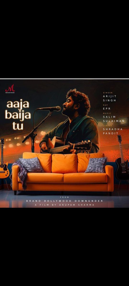 Upcoming song Alert 😎
Song: #AajaBaijaTu
Singer:@arijitsingh
Music: @salim_merchant @Sulaiman
Lyrics: #ShradhaPandit
Label on: @MerchantRec 

Song will being releasing on 28 Sep 2023