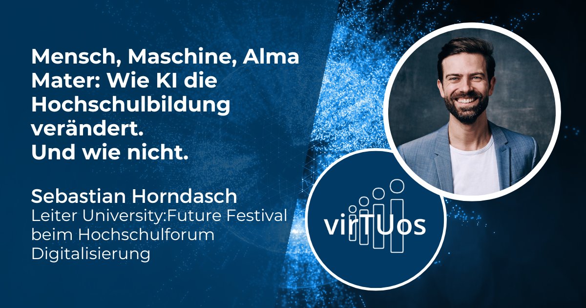 📢<a href="/shorndasch/">Sebastian Horndasch</a> ist Referent bei der virTUos Fachtagung zum Thema „Räume und Lernwelten - Prospektiven auf die Gestaltung der Hochschullehre“ an der <a href="/DIU_Dresden/">Dresden International University</a>.

📆06. - 07. November 2023
📍 <a href="/DIU_Dresden/">Dresden International University</a> und Online

Anmeldung und Programm➡️bit.ly/45bC8xP