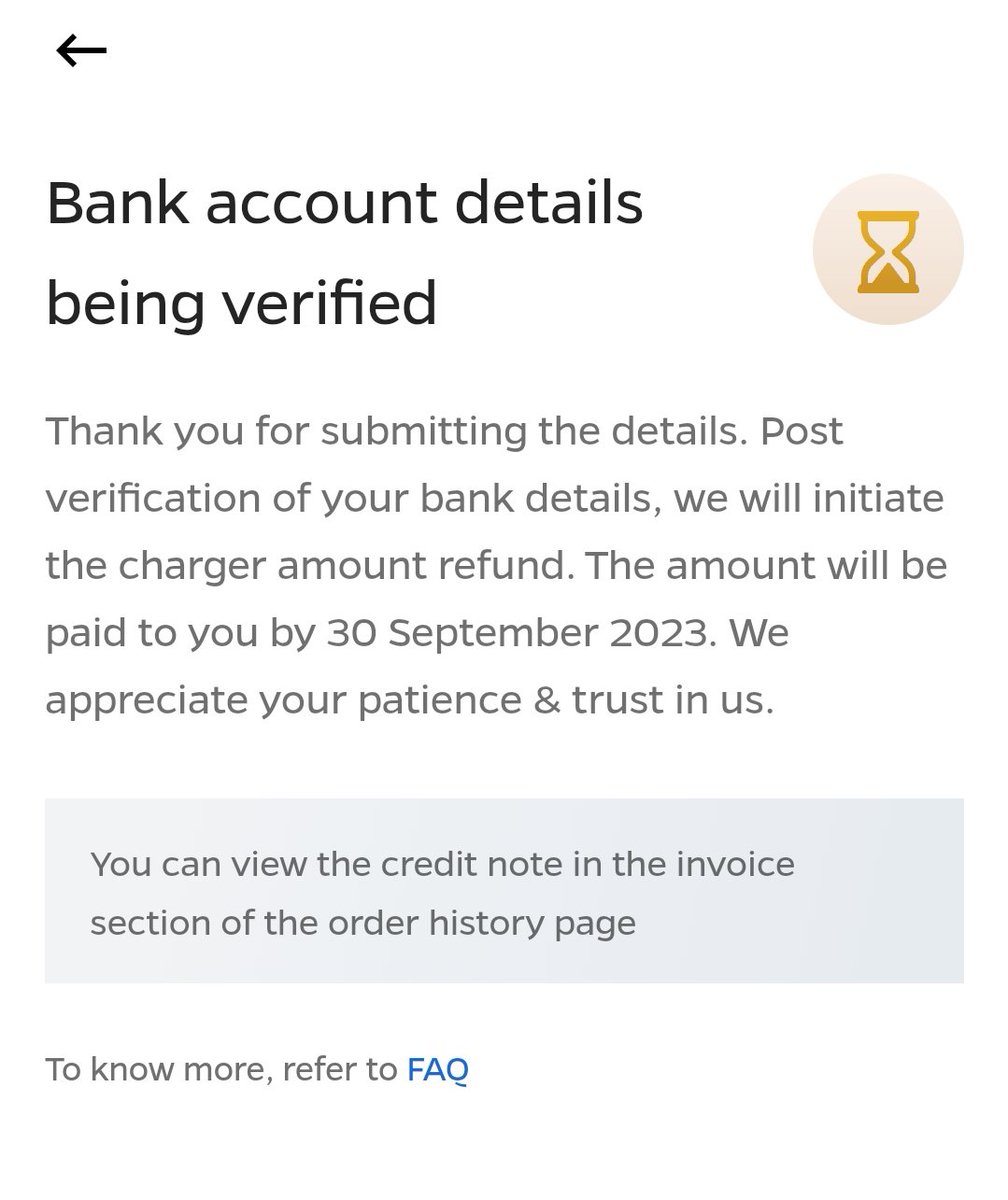 m4mkjha's tweet photo. @OlaElectric 5 days left no payment received and status remains the same.
Please check your system in the digital era you need more than 3 months time for verifying account details https://t.co/QoSMZXgLsc