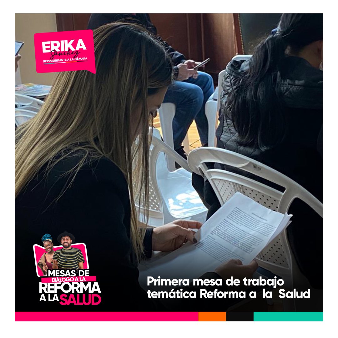 ErikaTatianaSn2's tweet photo. #AEstaHora con la participación de diferentes actores del #SistemaDeSalud avanzamos en la primera mesa de trabajo temática de #SubComision de la #ReformaALaSalud 
Sus aportes son fundamentales para construir una reforma📃 que nos beneficie a todos!!! https://t.co/RXvOOJPJ00