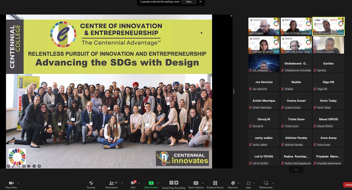 Centre of Innovation & Entrepreneurship (@coecentennial) on Twitter photo We are LIVE at our #SDGs workshop with <a href="/david_oswald/">David N Oswald</a>, where we are introducing the <a href="/UN/">United Nations</a> #SustainableDevelopmentGoals and how to advance them with #design to build a better world! ππ±π€ #SDGTraining <a href="/CentennialEDU/">Centennial College</a> <a href="/CentennialIE/">Centennial IE</a> <a href="/CentennialTBS/">Centennial Business</a> <a href="/CentennialTODAY/">Centennial Part-time</a> <a href="/CentennialLib/">Centennial Library & Learning Centre</a> <a href="/ccsai/">CCSAI</a> We are LIVE at our #SDGs workshop with <a href="/david_oswald/">David N Oswald</a>, where we are introducing the <a href="/UN/">United Nations</a> #SustainableDevelopmentGoals and how to advance them with #design to build a better world! ππ±π€ #SDGTraining <a href="/CentennialEDU/">Centennial College</a> <a href="/CentennialIE/">Centennial IE</a> <a href="/CentennialTBS/">Centennial Business</a> <a href="/CentennialTODAY/">Centennial Part-time</a> <a href="/CentennialLib/">Centennial Library & Learning Centre</a> <a href="/ccsai/">CCSAI</a>