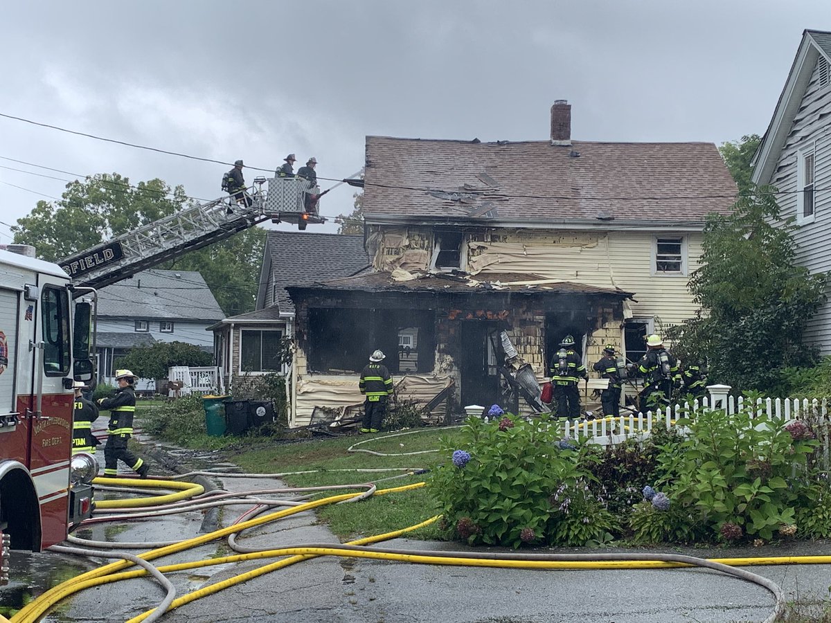 JReedTV's tweet photo. We are now getting a good look at the damage. 

The Chief told us no one was injured in the fire. The 3 residents that live here were able to get out, including a young child. https://t.co/hWuqgHdH2y