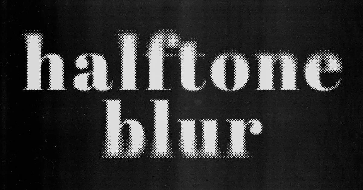 How to Quickly Make a Blurred Halftone Effect in Photoshop - WeGraphics buff.ly/48pPr0G
