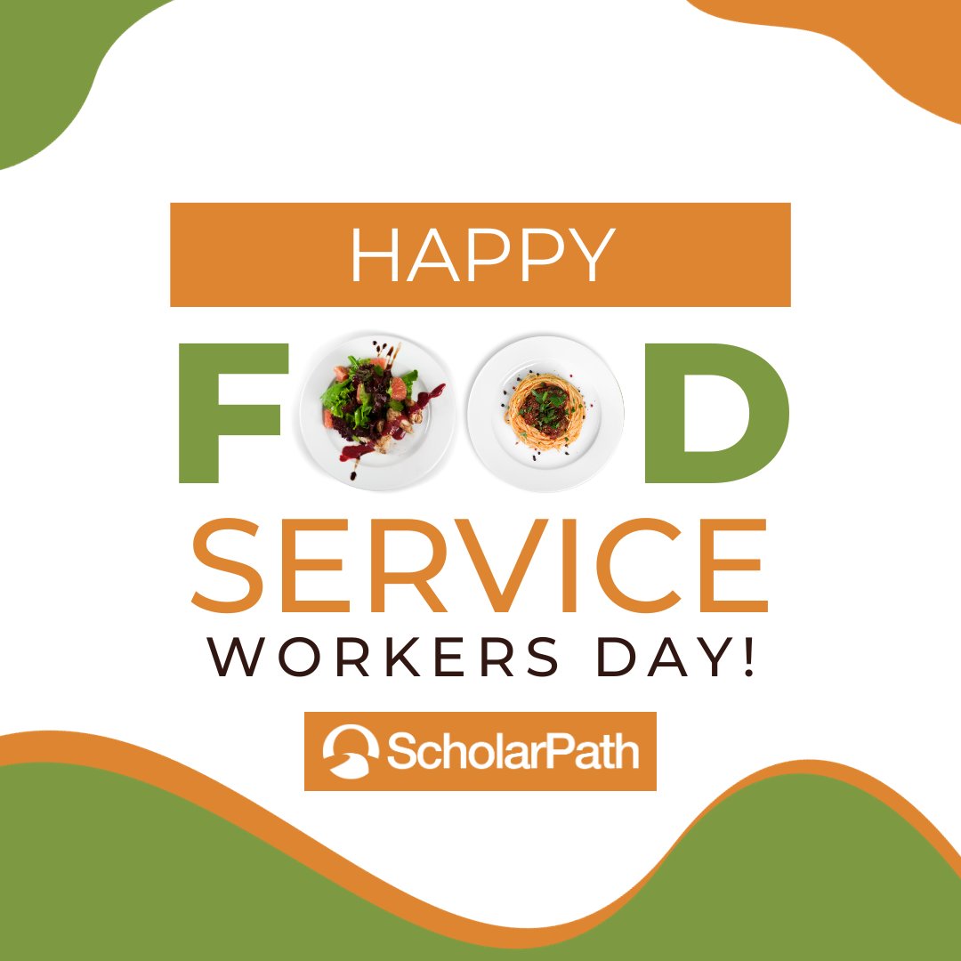 To all the incredible food service workers out there, today is YOUR day! 

If you're considering a future in food service, visit scholarpath.com to discover your potential pathways &amp; reach your career goals! 

Happy Food Service Workers Day!

#Education #Careers #Pathways