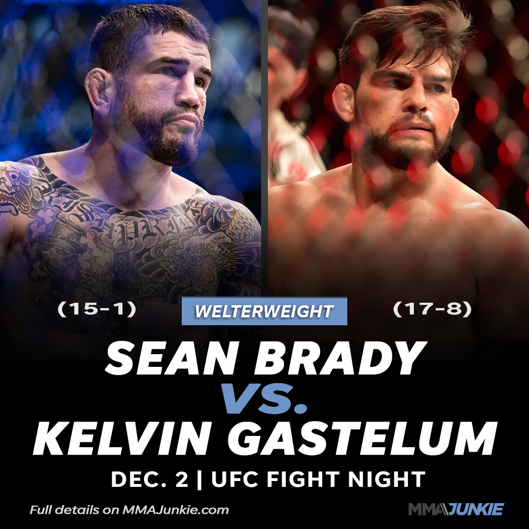 MMAJunkie's tweet image. Sean Brady will attempt to rebound from his first loss vs. Kelvin Gastelum, who returns to welterweight.

Full story: tinyurl.com/SeanGas