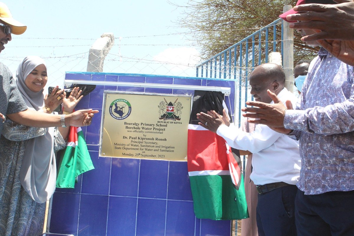 PS Water and Sanitation @DrRonohpaul was at Garissa County today signed MOU with Governor @Nathif_J_Adam for the reduction of NRW at 45% and launched Water Police Unit to curb the vice occasioned mainly by vandalism, sabotage and other criminal activities.