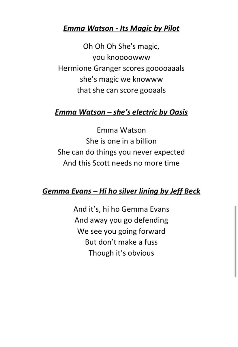 RosieBithell's tweet photo. New season= New songs 
@ManUtdWomen https://t.co/CH8NamLQjV