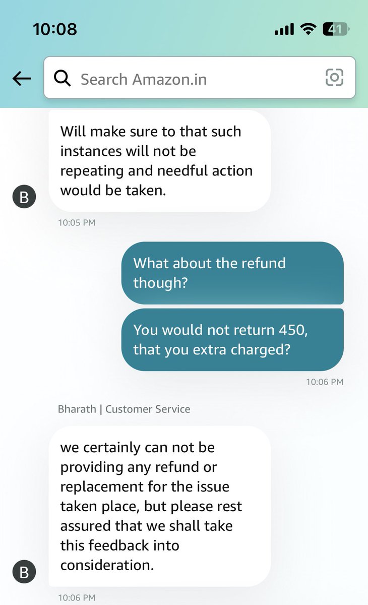 arunjoyckc's tweet photo. @amazonIN @JeffBezos you are a total bully. You charged me, didn’t deliver and now you won’t refund? Who will keep the amount I paid for 16 boxes? You delivered only one. Your customer support is a team of bullies. https://t.co/izx2MWn7HU