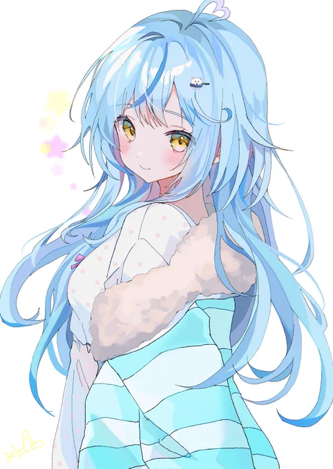 「おはよう雪民さん」#雪花ラミィ  #LamyArt #ホロライブ #hololive 