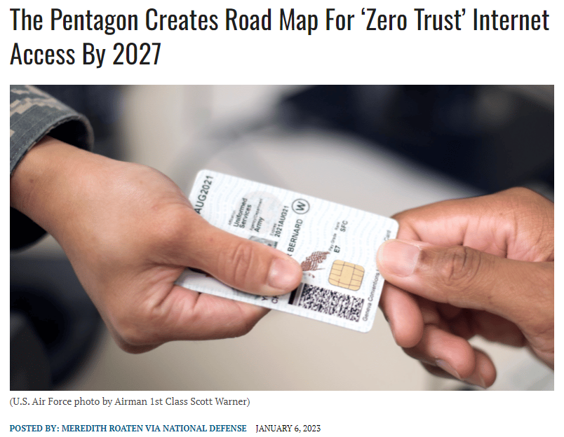 sovgold's tweet photo. The DoD ‘Zero Trust Strategy’ means 
you can't access the internet 
without a digital ID, 
where all your activities are 
tracked and recorded. 
No ID? No Internet!
Decentralization is 
the path to Sovranty.
Open a free wallet at https://t.co/FRkjce2ze1, take your power back! https://t.co/rS6zUts3t9