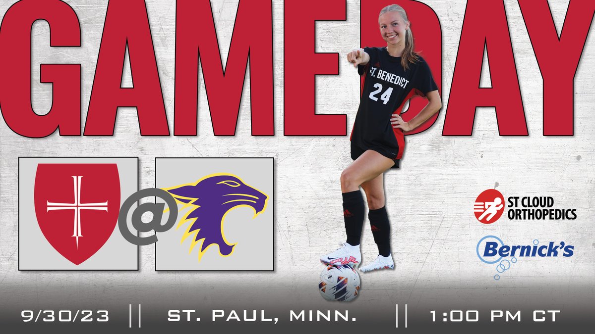CSB_Athletics's tweet photo. GAME DAY!
Sponsored by @StCloudOrtho &amp; @bernicks1916 #BennieNation
📍 St. Paul, Minn.
🕛 1:00 p.m.
📊 https://t.co/MprsiD50FR
📺 https://t.co/Nx9cMPPmYK https://t.co/rNTqApNxkp