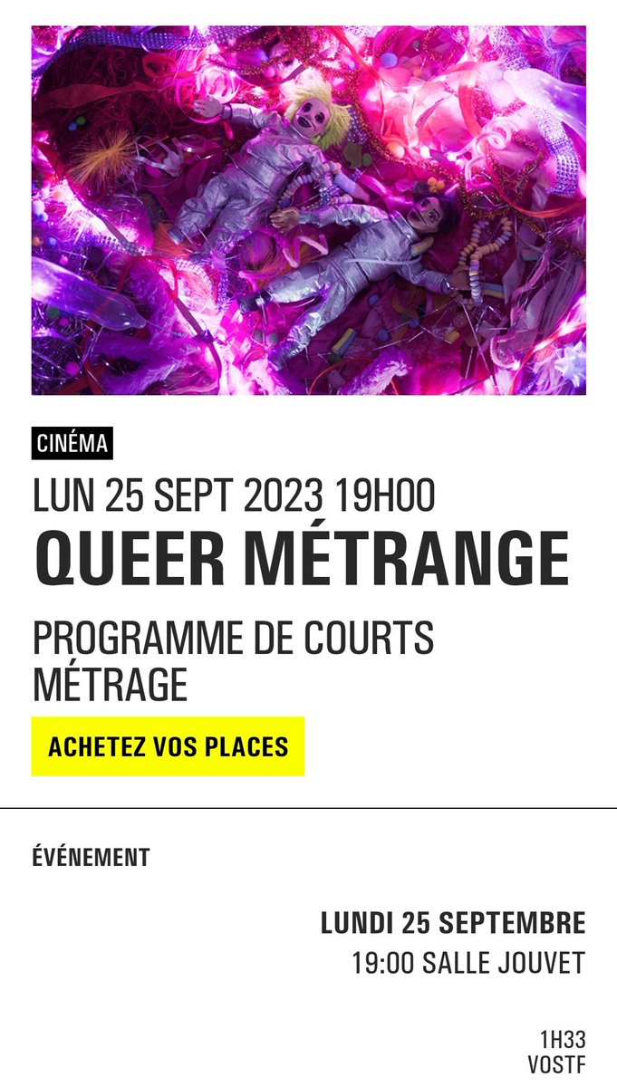 Au cinéma du @tnbrennes pour la séance spéciale Queer Métrange dans le cadre du festival @courtmetrange