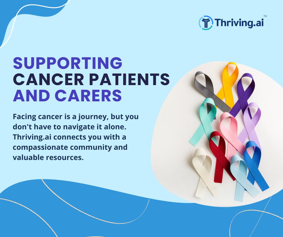 Cancer is a journey best travelled together. Thriving Ai provides a caring community and essential tools to empower you in your fight against cancer. Simply download the app today to see the space we have to offer! ⭐

 #thrivingapp  #cancerresearch  #canceruk