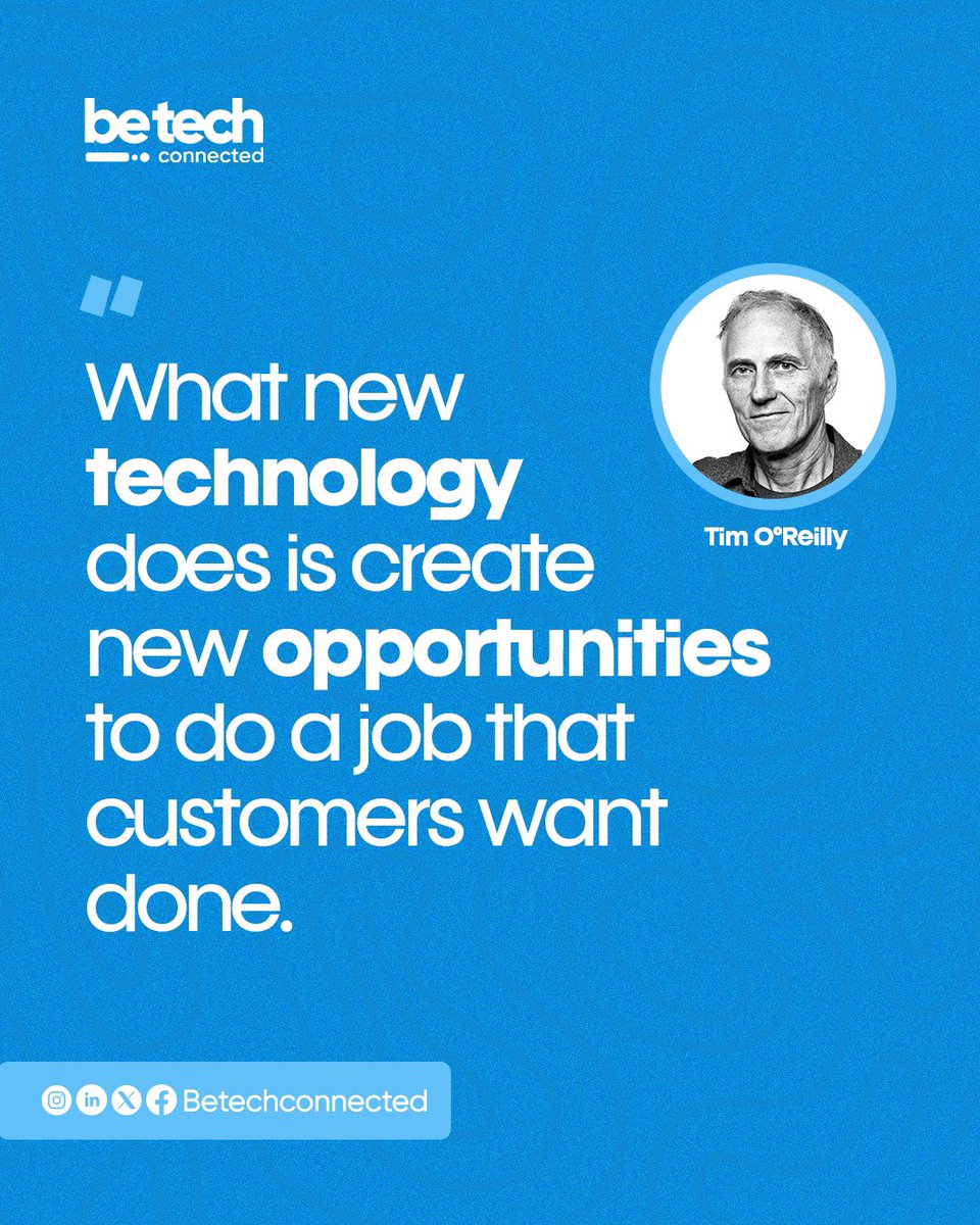 betechconnected's tweet photo. What new technologies do you see shaping the future of customer service?
#PoweringUpTech #betechconnected #techforgood https://t.co/GcbWkNOeU0