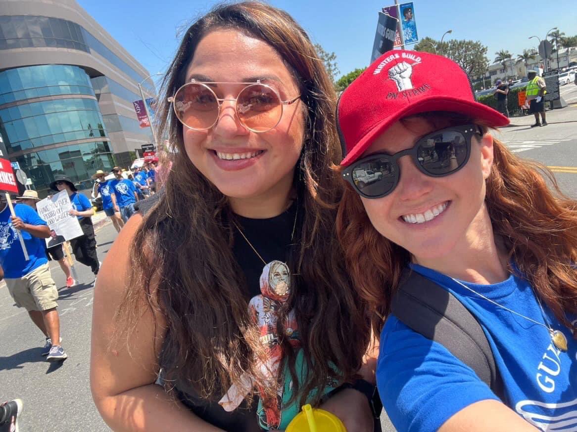 maybejackied's tweet photo. I’ve tried to remain present / in the moment for these challenging 5 months. Here are a few of the photos I actually remembered to take during the historic #WGAStrike / #SAGAFTRAstrike 

Grateful to be back in a writers’ room soon. Cheers to a bright future for the end of 2023��️ https://t.co/fFMXrldtgj