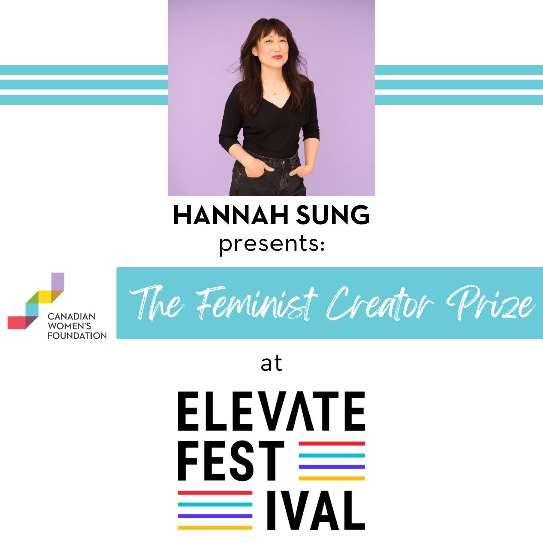 Canadian Women's Foundation (@cdnwomenfdn) on Twitter photo On Thursday, join <a href="/HannahSung/">Hannah Sung</a> of <a href="/mediagfs/">Media Girlfriends</a> at <a href="/ElevateTechCA/">Elevate</a> Festival, where she'll be announcing the launch of our Feminist Creator Prize.
Thank you to Elevate Festival for partnering with us for this launch! Last chance to grab tickets: bit.ly/3t72WC2
#ElevateFest2023 On Thursday, join <a href="/HannahSung/">Hannah Sung</a> of <a href="/mediagfs/">Media Girlfriends</a> at <a href="/ElevateTechCA/">Elevate</a> Festival, where she'll be announcing the launch of our Feminist Creator Prize.
Thank you to Elevate Festival for partnering with us for this launch! Last chance to grab tickets: bit.ly/3t72WC2
#ElevateFest2023