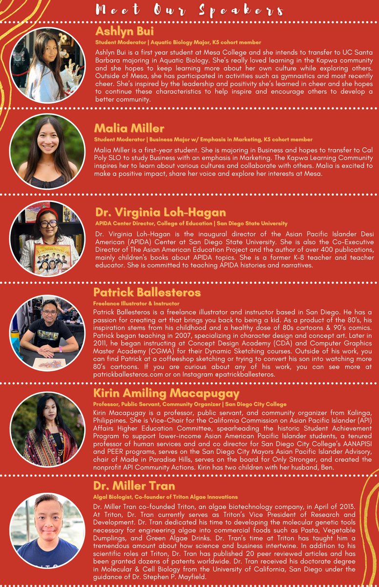 ~ 𝐂𝐚𝐫𝐞𝐞𝐫𝐢𝐧𝐠 𝐖𝐡𝐢𝐥𝐞 𝐀𝐬𝐢𝐚𝐧 𝐏𝐚𝐧𝐞𝐥 ~

You are invited to learn from a panel of amazing Asian Pacific Islander Americans (APIA) who have trailblazed in non-APIA fields. Everyone is welcome.

𝐃𝐚𝐭𝐞 📅: Wednesday, October 4, 2023 
Time: 9:45 am - 12:30 pm
