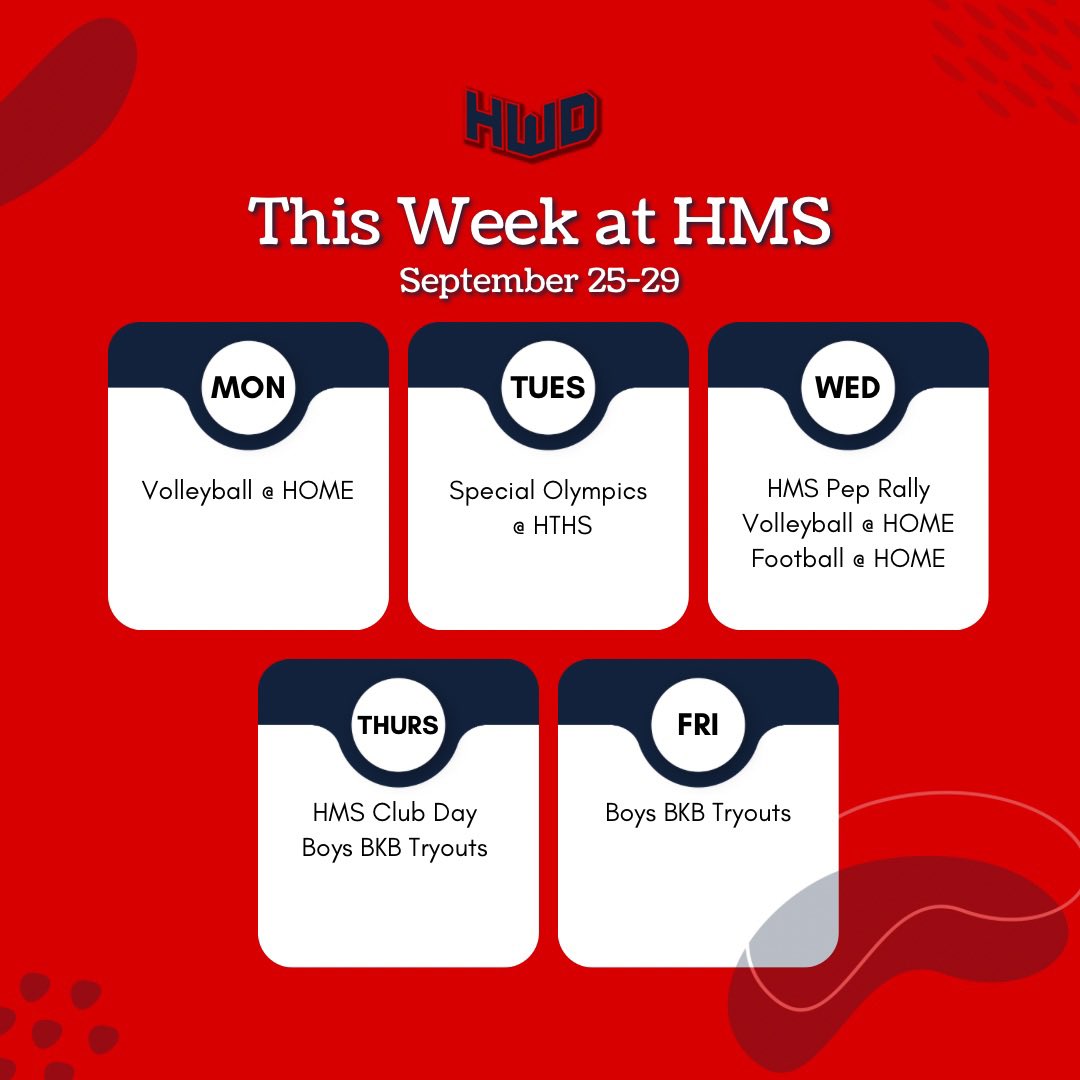 This week at HMS…