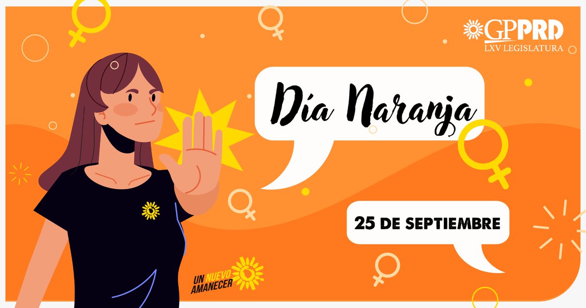 GPPRDmx's tweet photo. 🟠 Hoy conmemoramos el #DíaNaranja, con el que se busca visibilizar y erradicar la violencia contra las mujeres. Desde el #GPPRD seguiremos promoviendo políticas públicas con perspectiva de género.
¡El #PRD, por y para las mujeres!
#SomosProgresistas #SomosPRD #NuevoAmanecer https://t.co/k40785MUu5