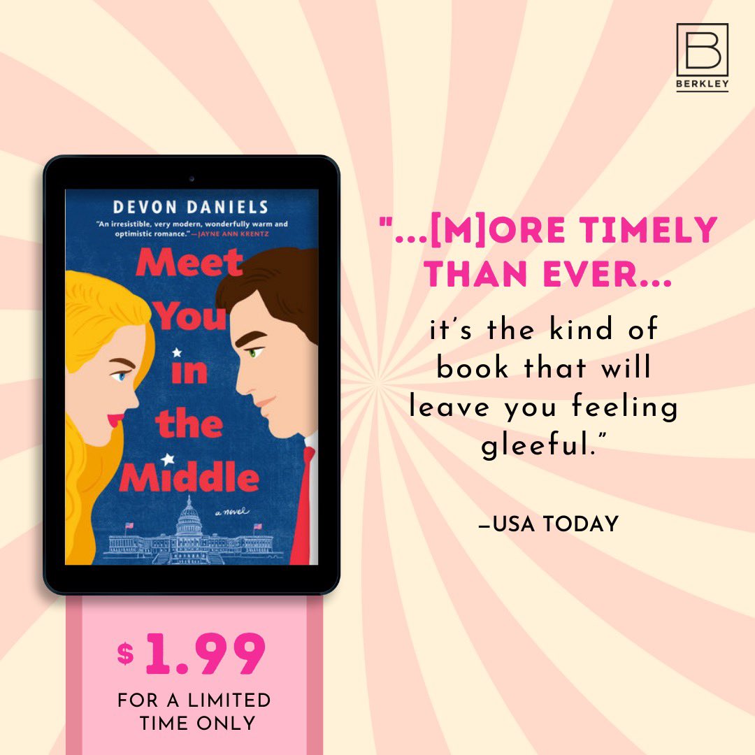 Deal alert! The MEET YOU IN THE MIDDLE ebook is on sale for $1.99 at all retailers now through Saturday, Sept 30. If you have friends or family who haven’t read MYITM yet, now's the time to be a hero &amp; send them this deal! bookbub.com/books/meet-you…